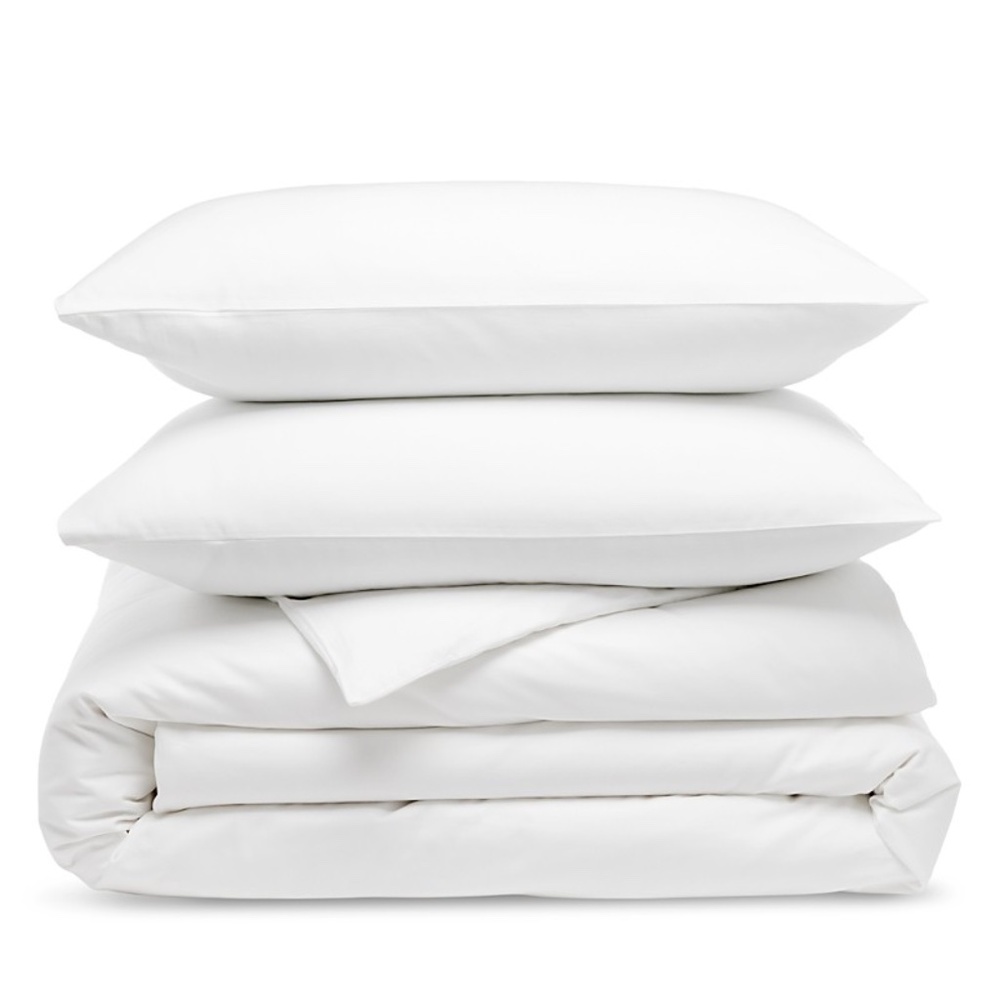 Aqua Knife Edge Egyptian Cotton Duvet Cover Set, King - Exclusive